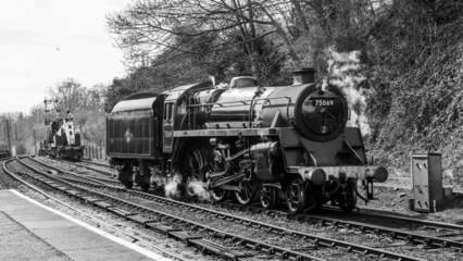 Fototapeta na wymiar British Steam Locomotive