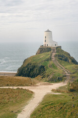 Fototapeta na wymiar Lighthouse in Anglesey