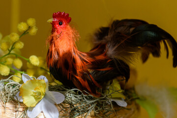 Selective focus photo. Easter illustration.