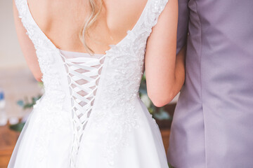 bridal gown and accessories for wedding 