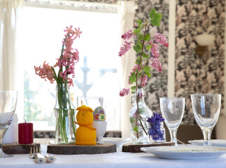 The beautiful Danish Easter table decoration
