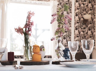 The beautiful Danish Easter table decoration