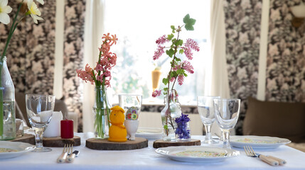 The beautiful Danish Easter table decoration