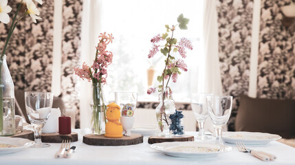 The beautiful Danish Easter table decoration