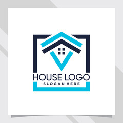 House logo design with unique concept