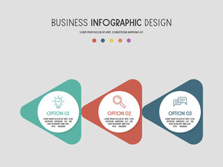 Infograph with business icons. Concept of a diagram. Vector