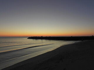 The sunset on the beach beautiful
sunrise beach nature coast