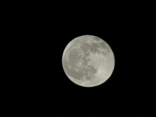 full moon over black