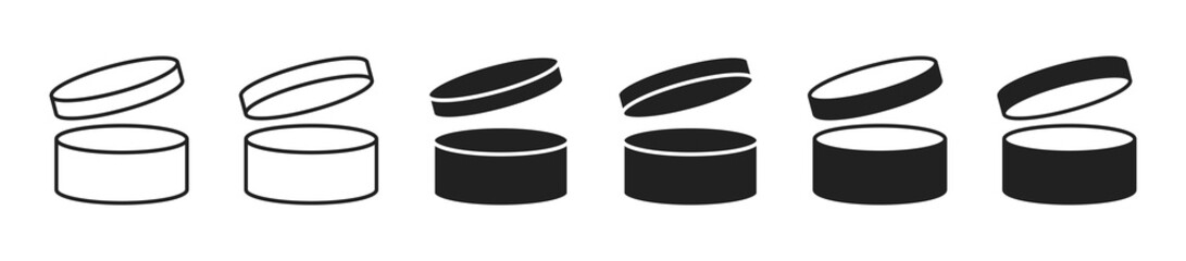 PAO icon set. Period after opening. Vector EPS 10