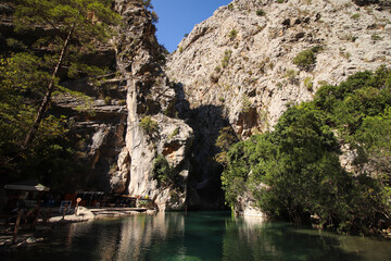 Fototapeta na wymiar Saklikent Canyon in Goynuk, Antalya