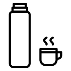 thermos and coffee