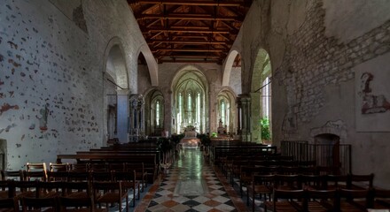 Fototapeta premium Inside the Duomo Venzone northern Italy