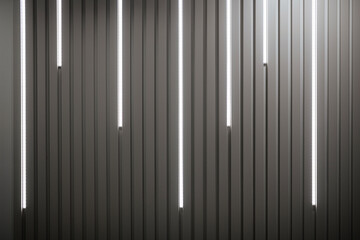 dark striped background made of wood and lighting