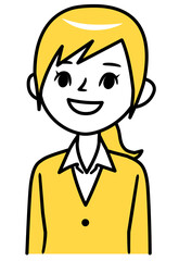 微笑む若いビジネスウーマン