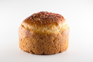 round fragrant Easter bun