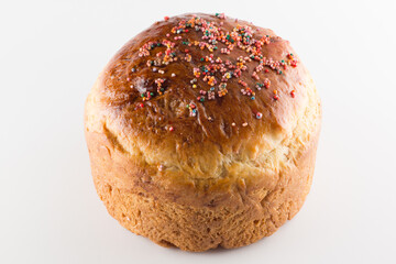 round fragrant Easter bun
