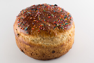round fragrant Easter bun