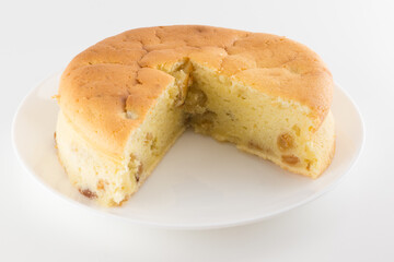 piece round easter cupcake isolated