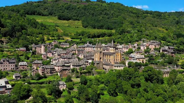 Conques- village in Aveyron, France