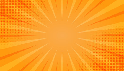 Obraz premium Abstract yellow comic background