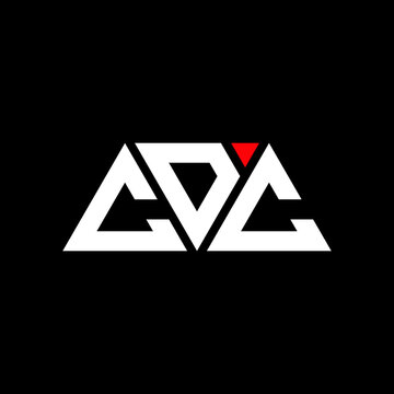 CDC triangle letter logo design with triangle shape. CDC triangle logo design monogram. CDC triangle vector logo template with red color. CDC triangular logo Simple, Elegant, and Luxurious Logo...