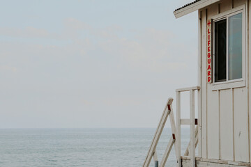 Lifeguard hut on the beach
