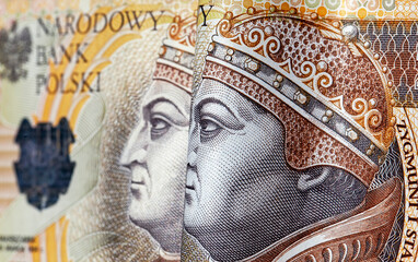 Polish European zlotys new paper banknotes