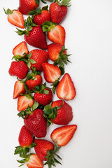 Strawberry on a white background