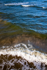 summer time on the baltic cold sea in sunny weather