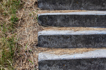 an old staircase in the countryside
