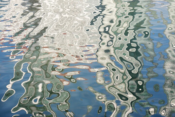reflect in water and abstract form on the water