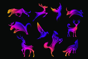 Animal Gradient Modern Design