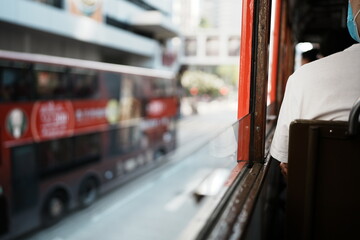 Fototapeta premium red bus