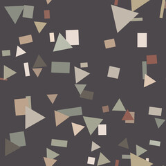 Random shapes geometric repeat pattern tile