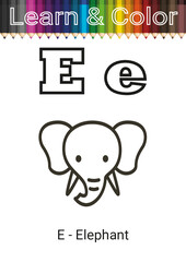 Learn And Color English Alphabet