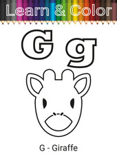 Learn And Color English Alphabet