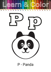 Learn And Color English Alphabet