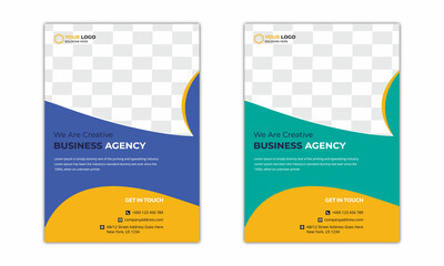 abstract, business, of modern design poster flyer brochure cover layout template, vector template in A4 size - Vector.	
