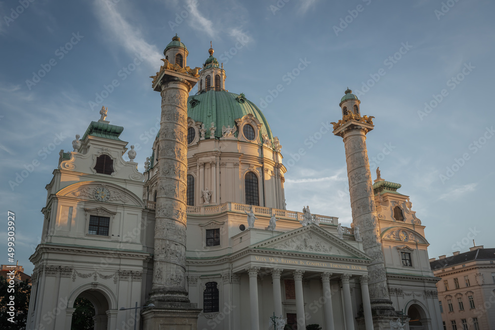 Sticker karlskirche (st charles church) - vienna, austria