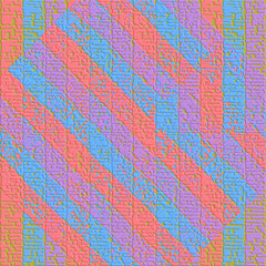 Seamless pattern, abstract multicolored pattern in the form of textured stripes.