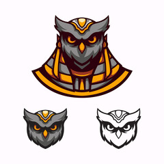 illustration of owl wearing costume