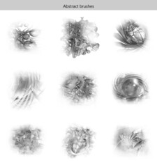 Abstract isolated brush stroke. Dirty artistic design elements isolated on white background. - obrazy, fototapety, plakaty