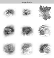 Abstract isolated brush stroke. Dirty artistic design elements isolated on white background. - obrazy, fototapety, plakaty