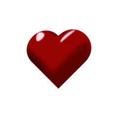 Heart symbol of love, feeling of deep sympathy