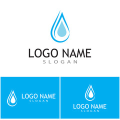 Water drop Logo Template vector illustration design