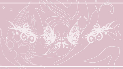 tribal butterfly tattoo background in vector format
