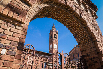 Old Brick Building of the Church of Our Lady of the Rosary in Asmara, Eritrea