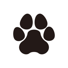paw set icon vector illustration sign