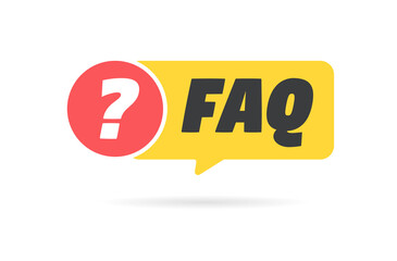 FAQ Frequently Asked Question Bubbles Color Vector Icon