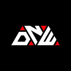 DNW triangle letter logo design with triangle shape. DNW triangle logo design monogram. DNW triangle vector logo template with red color. DNW triangular logo Simple, Elegant, and Luxurious Logo...